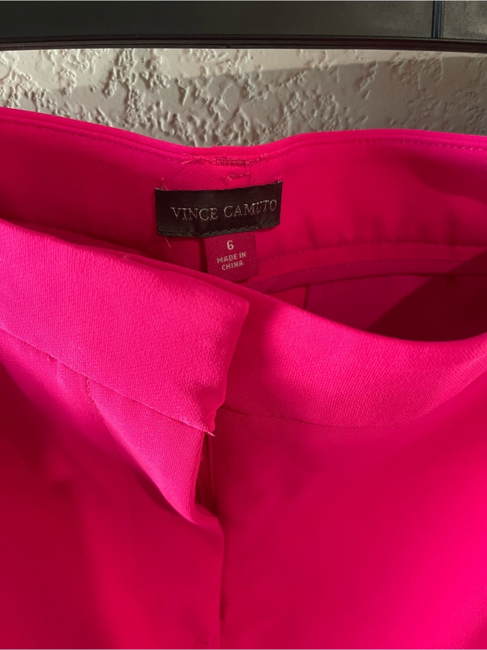 Vince Camuto Hot Pink Tailored Ankle Trousers - Picture 2 of 3